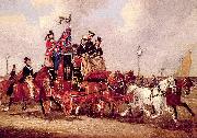 Pollard, James The Last Mail Leaving Newcastle, July 5, 1847 china oil painting reproduction